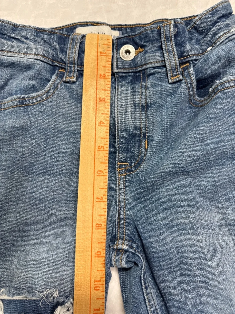 Abercrombie & Fitch Kids High rise wide leg jeans blue denim girl size 9/10 Long